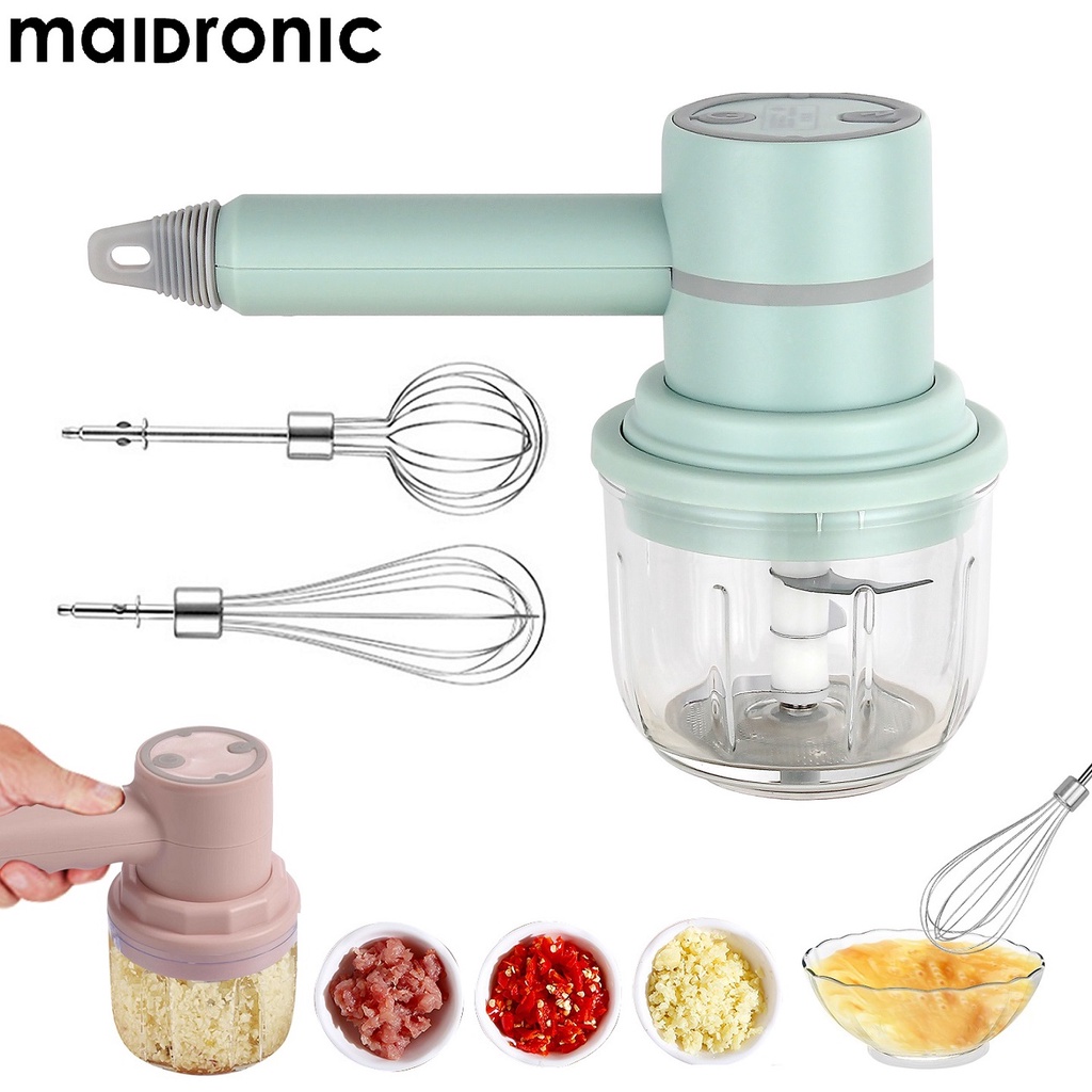 Aicook X Maidronic 3 In 1 Wireless Usb Rechargeable Electric Chopper