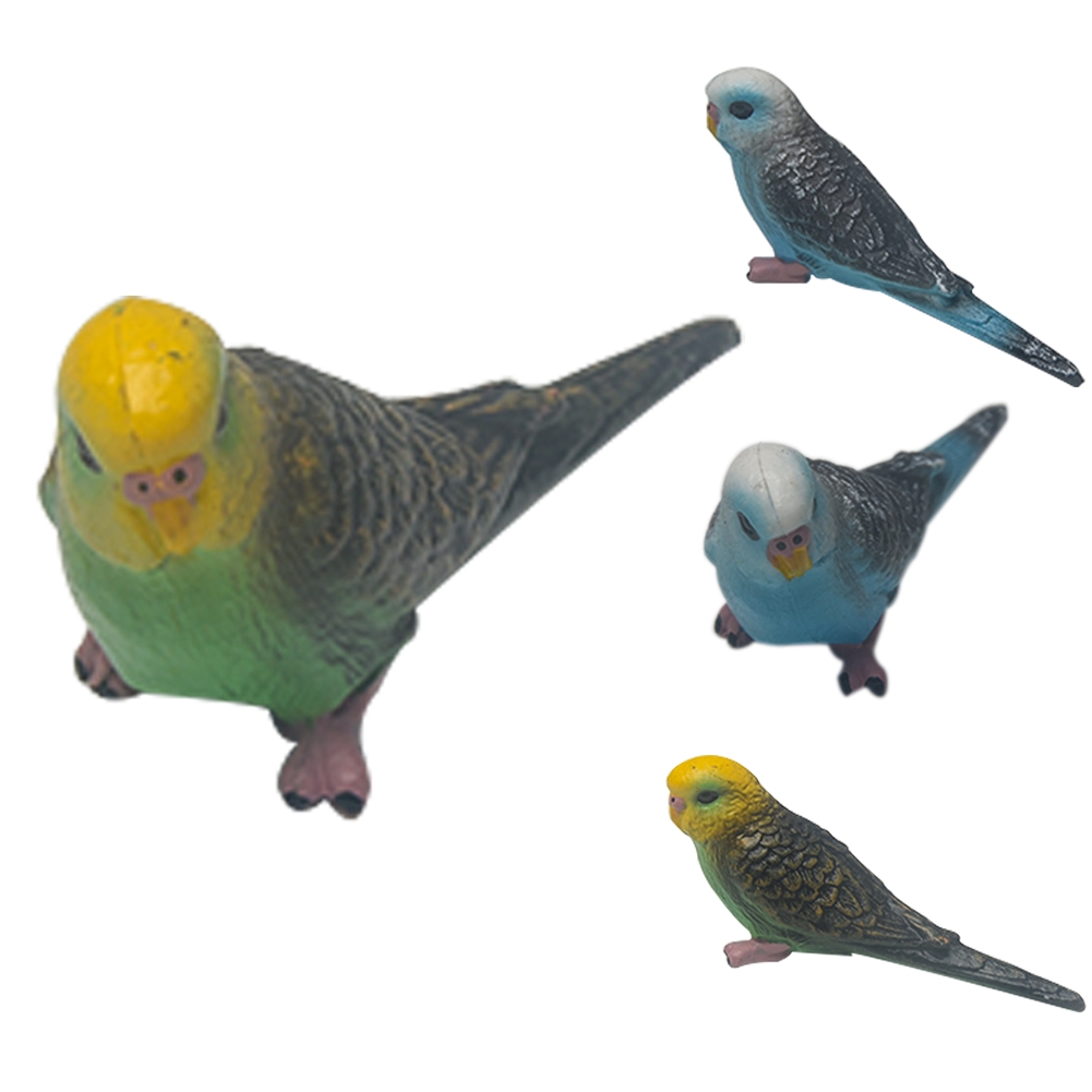 Cute Simulation Small Parrot Fake Bird Home Office Ornament Decor Kids Toy