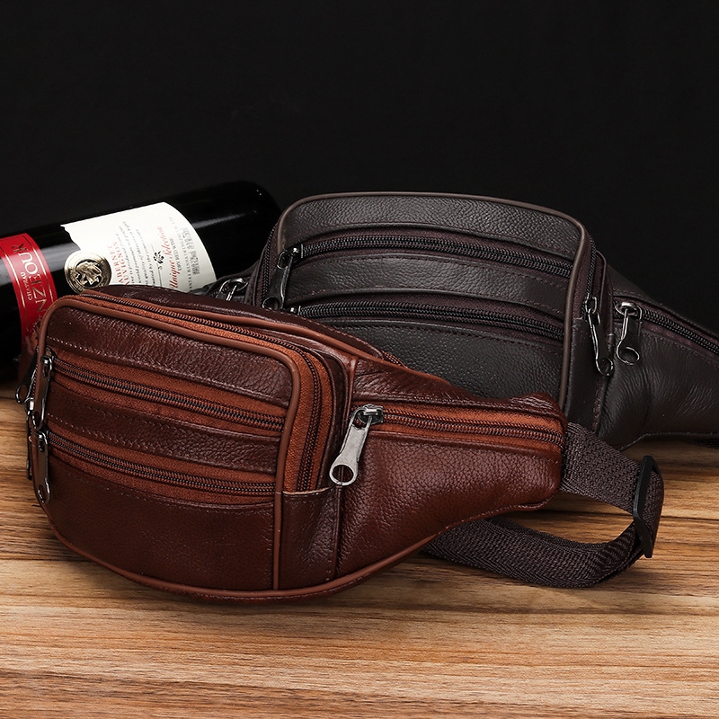 leather pouch bag mens