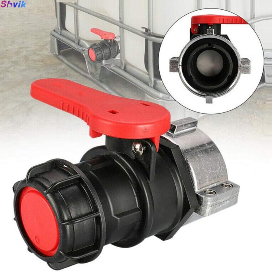 【Shvik】75mm 1000L Water IBC Tank Container Ball Valve Chemical Barrel Valve Acid and Alkali Resistant DN50 Ton Barrel Ball Valve