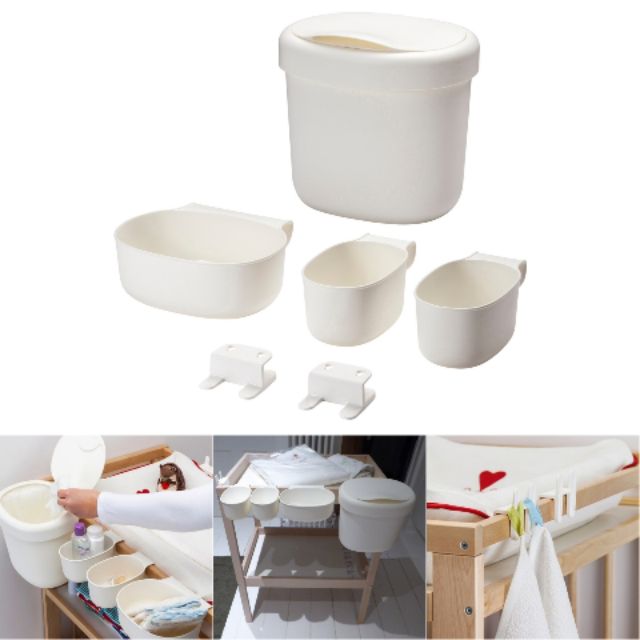 ikea changing table baskets