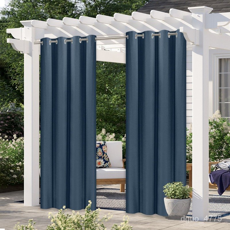 tirai Simple Outdoor Waterproof Pergola Garden Curtain Panel Terrace ...