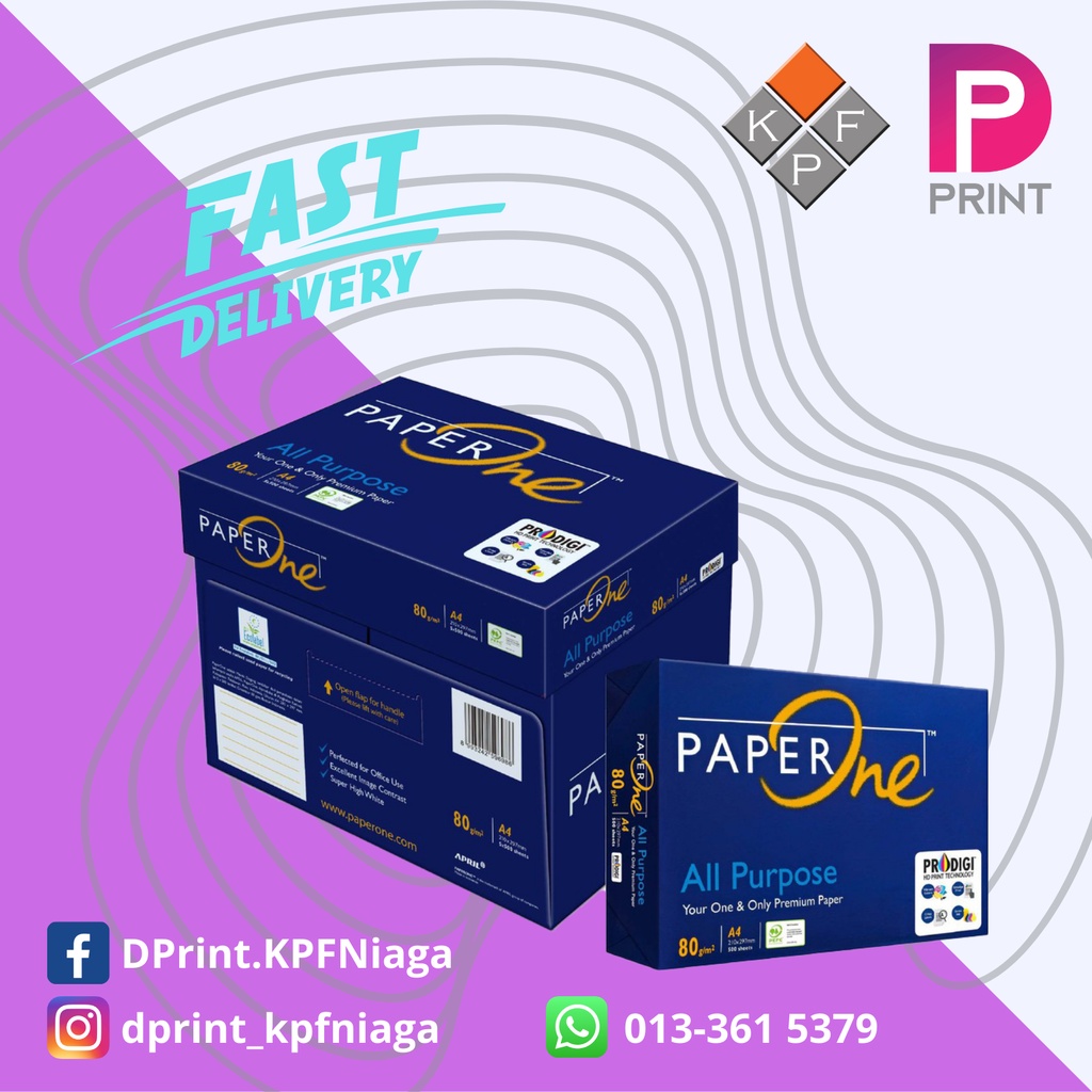 Paperone A4 Copier Paper 80 Gsm 500 Sheets Shopee Malaysia