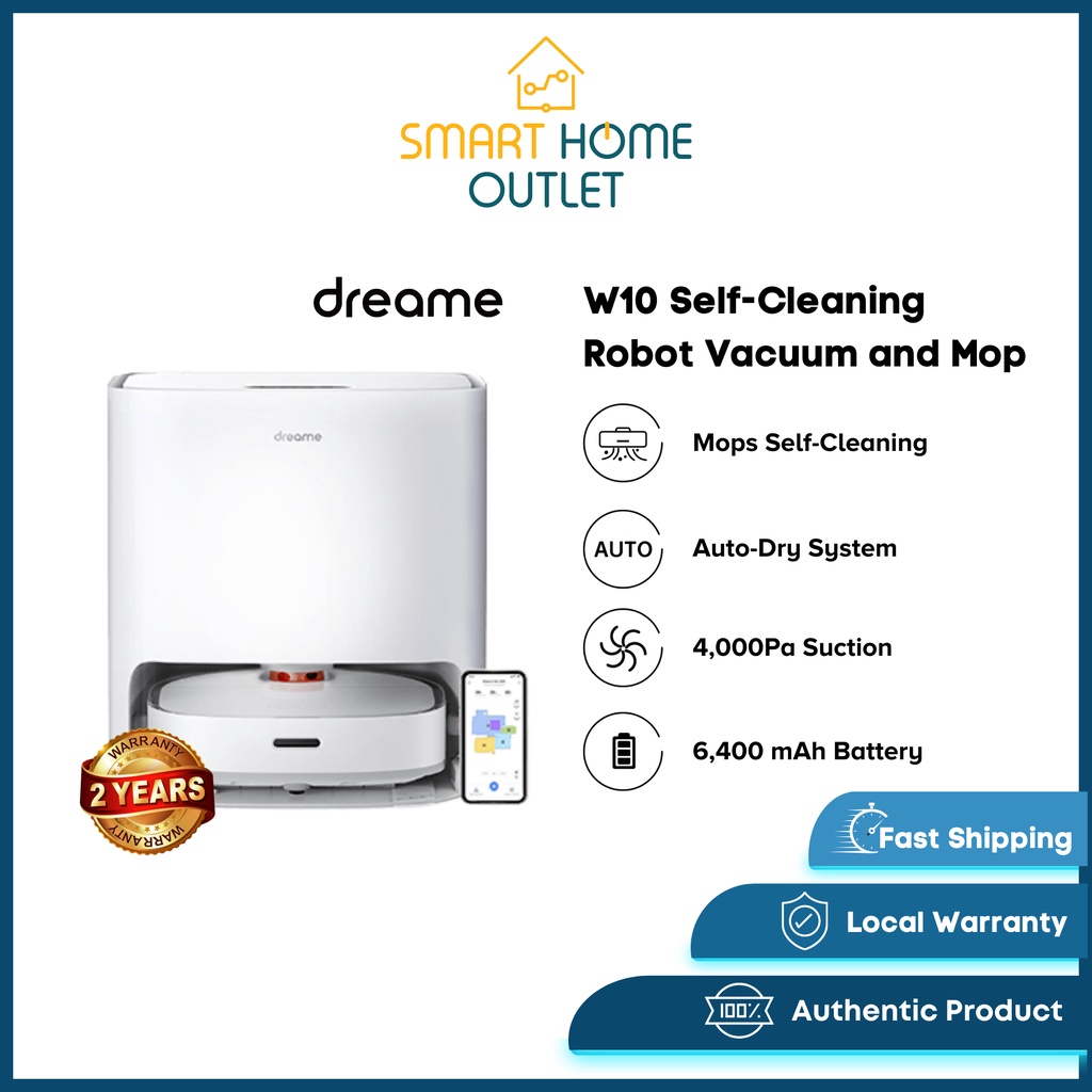 SHO Dreame Bot W10 Robot Vacuum Cleaner Mops Self Cleaning AutoDry