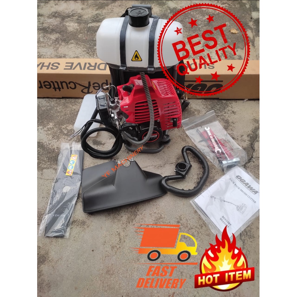 READY STOCK 100% Original OGAWA Brush Cutter BG430 TB43 BG430DT Mesin Potong Rumput (43CC) OGAWA Heavy Duty Grass Cutter