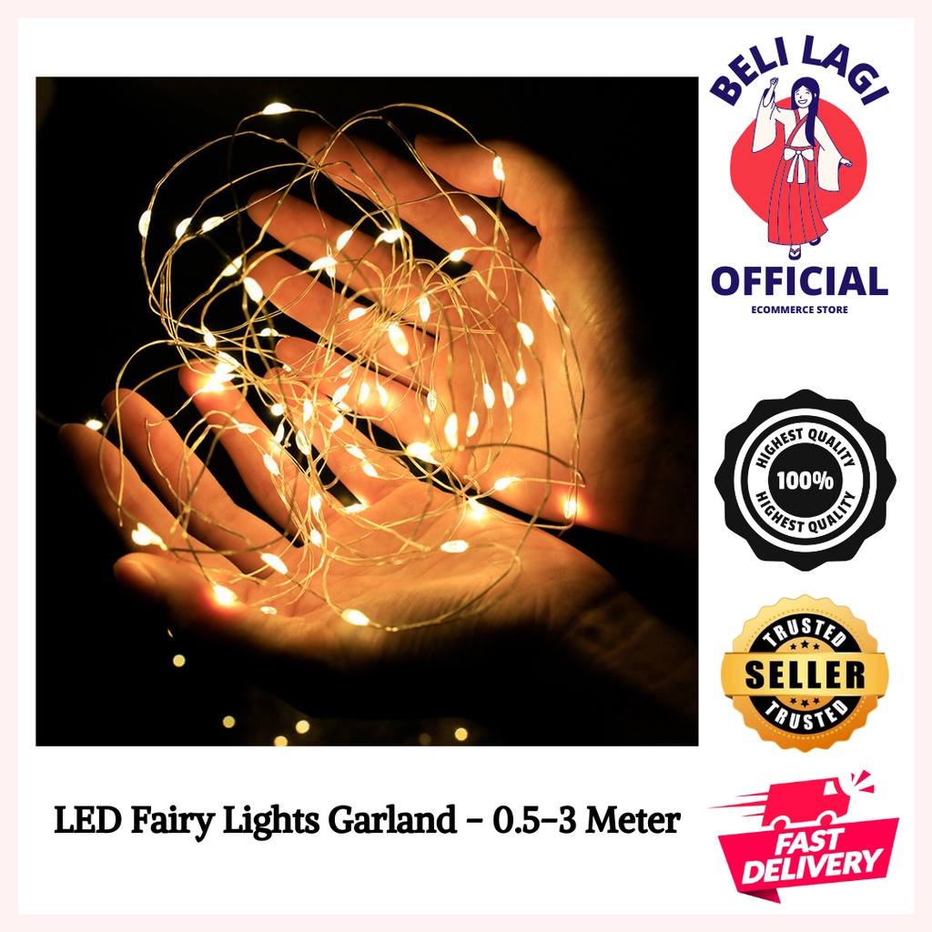 LED Fairy Lights Garland 0.53 Meter Wedding Party Event Home
