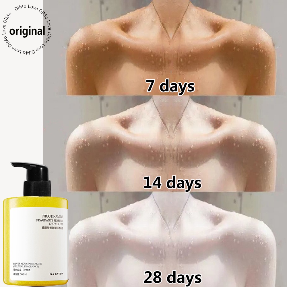 sabun untuk putihkan kulit/Niacinamide Putihkan body wash Whitening shower gel fragrance shower/putihkan kulit seluruh