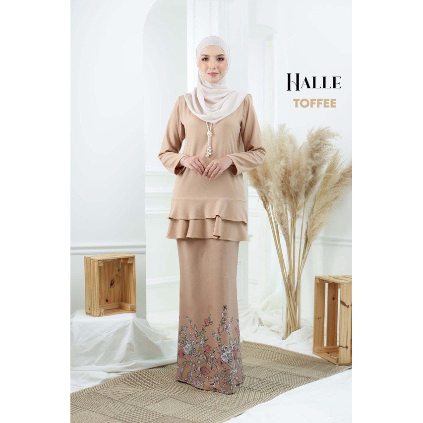 💝kurung Halle 💝baju Kurung Moden 2022 Bridesmaids Sedondon Half Printed