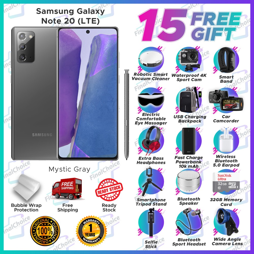 Samsung Galaxy Note 20 4G LTE /n980f (8GB+256GB) Original ...