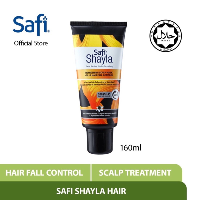 SAFI Shayla Oil & Hair Fall Control Refreshing Scalp Mask (160g)