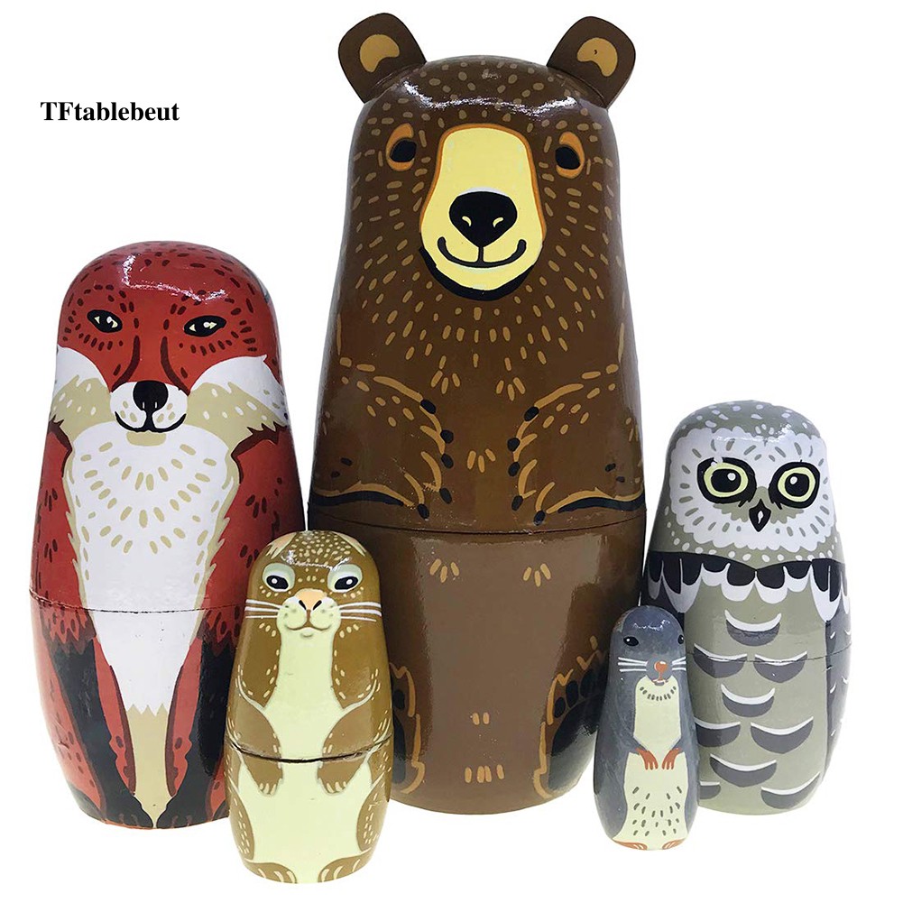 animal russian nesting dolls