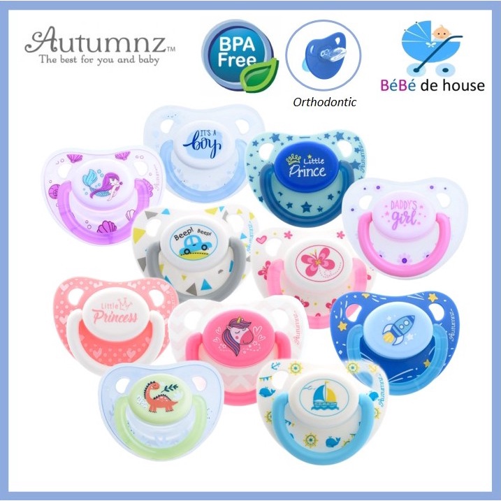 Autumnz Puting Baby Orthodontic Baby Silicone Soother Pacifier With