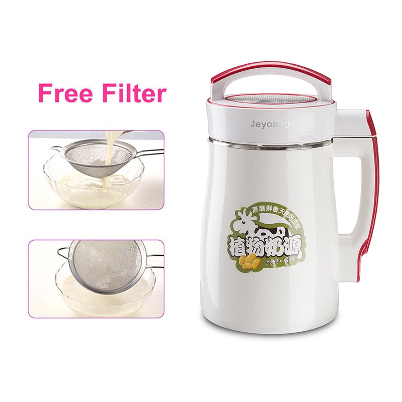 800W 2L Multifunction Soymilk Machine Juice Stir Rice Paste Maker Stainless Steel Fruit Juice Soy Milk Cereal Soup Maker