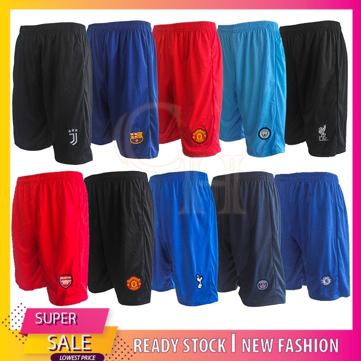(HARGA BORONG) SELUAR PENDEK SUKAN JERSEY LELAKI FUTSAL BOLA SEPAK DESIGN BARU / MEN JERSEY SHORT PANTS SPORT MPS0048