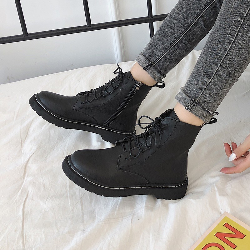 city british style ladies low boots martin boots