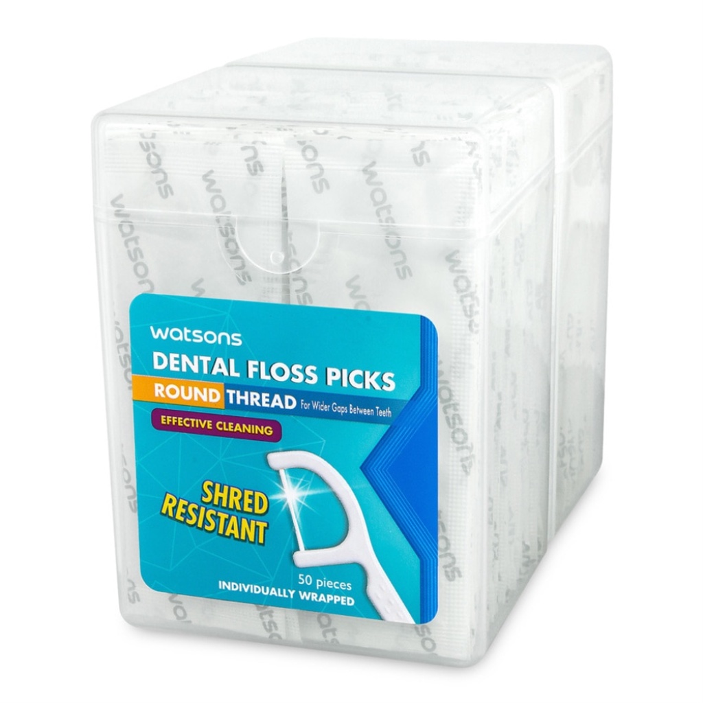 WATSONS Round Thread Dental Floss (Individual Wrapped) Shopee Malaysia