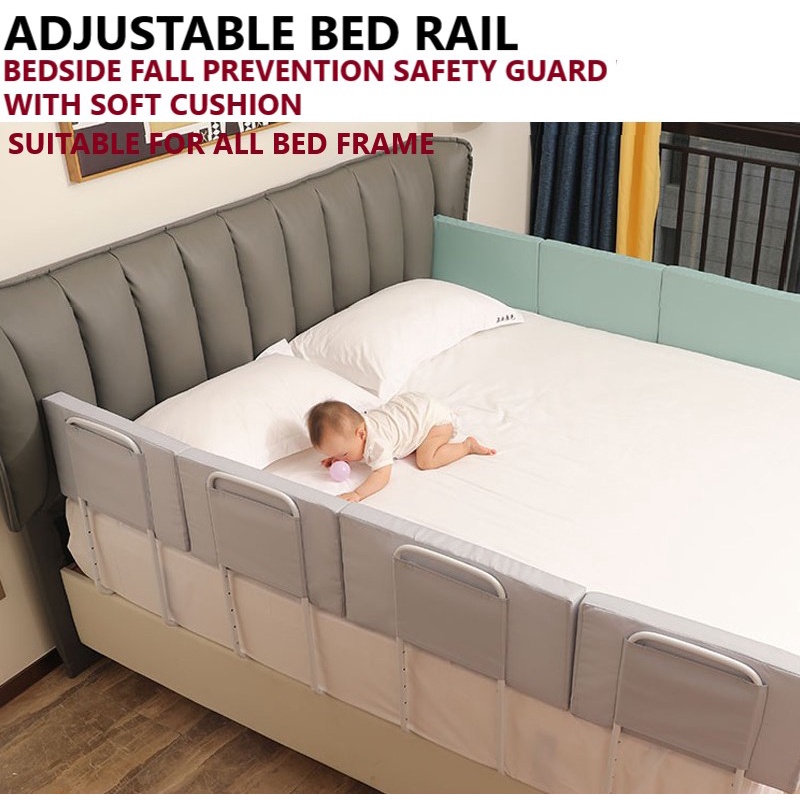 Ready Stock Adjustable Bed Rail Bedside Fall Prevention Safety Guard   816d5ebdf9bdee67a5fd7b92449d1d1d