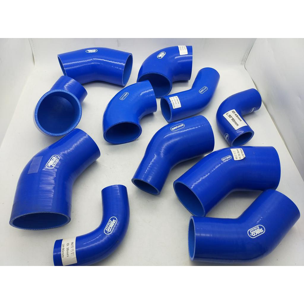 Samco sport silicone 90 ° reduzierkrümmer 100-90mm Bleu