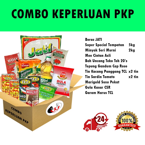 Kombo Makanan Barang Keperluan | Combo Necessary Goods & Foods Box | Donated Charity Package | Pakej Sumbang MCO PKP
