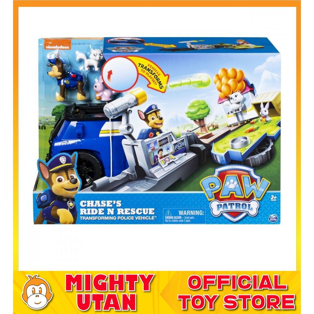 paw patrol transforming chase