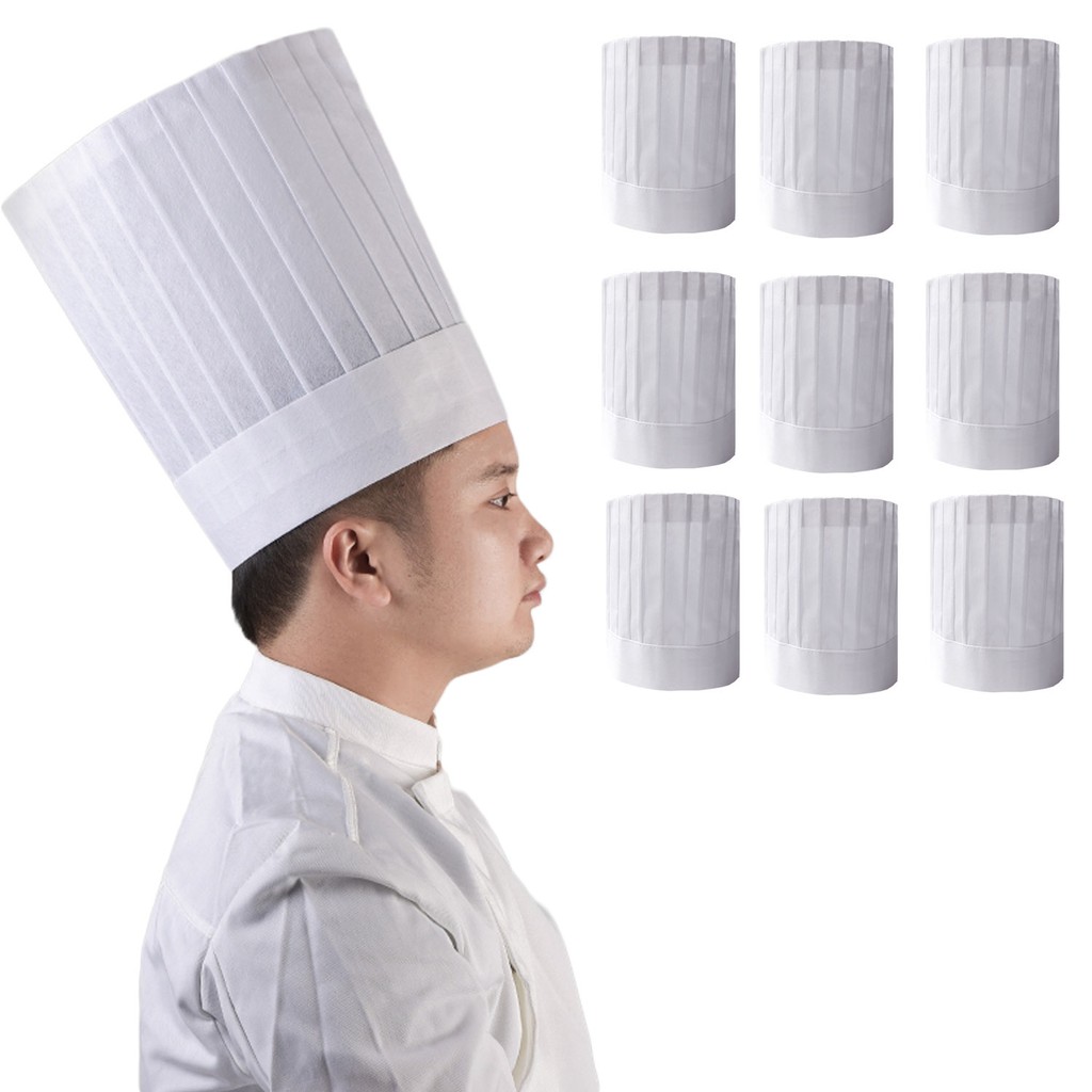 Disposable Cook Adjustable Men Kitchen Baker Chef Fabric Paper Cap Hat Cateri * 