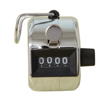 Ready Stock Malaysia Hand Held Tally Counter 4 Digit Number Mechanical Manual Counting Timer Finger Clicker