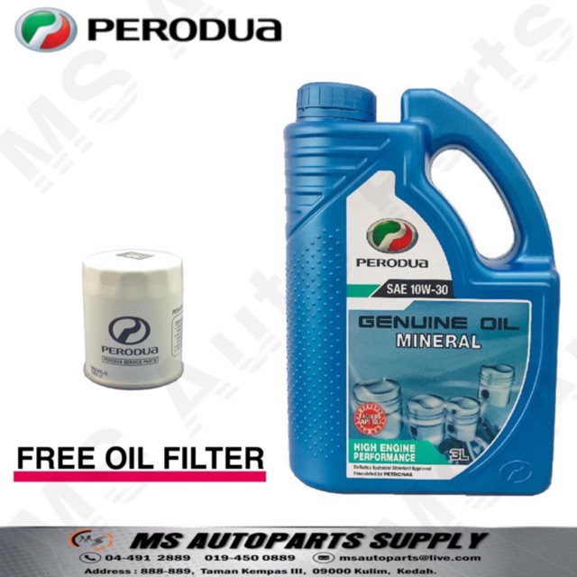 PERODUA Mineral OIL 10W30 3L VIVA,KANCIL,KELISA,KENARI 