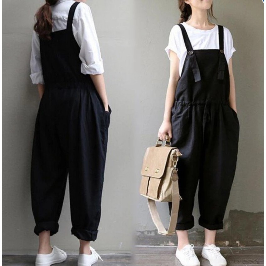(FAST DELIVERY) Zashion Japanese Style Loose & Stylish Jumpsuits Pakaian Jumpsuits Plus Size