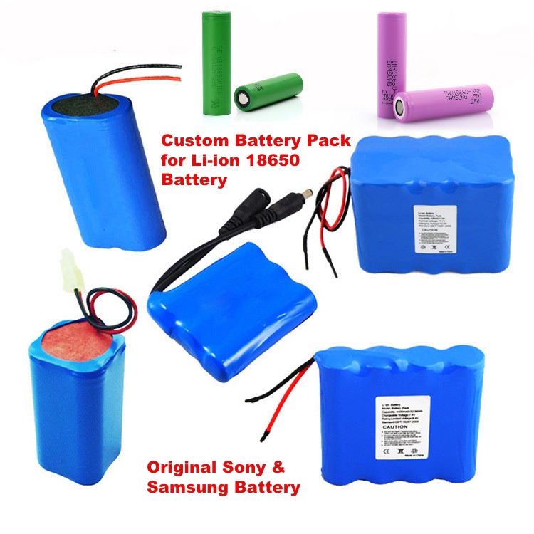 Custom Battery Pack for Lithium Ion 18650 21700 Battery Pack for