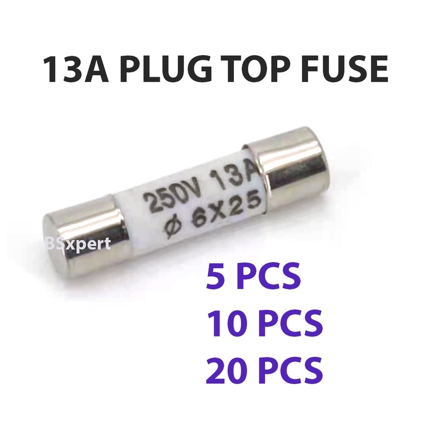 13Amp Plug Top Fuse / 13a Fuse ( 5pcs /10pcs / 20pcs ) Shopee Malaysia