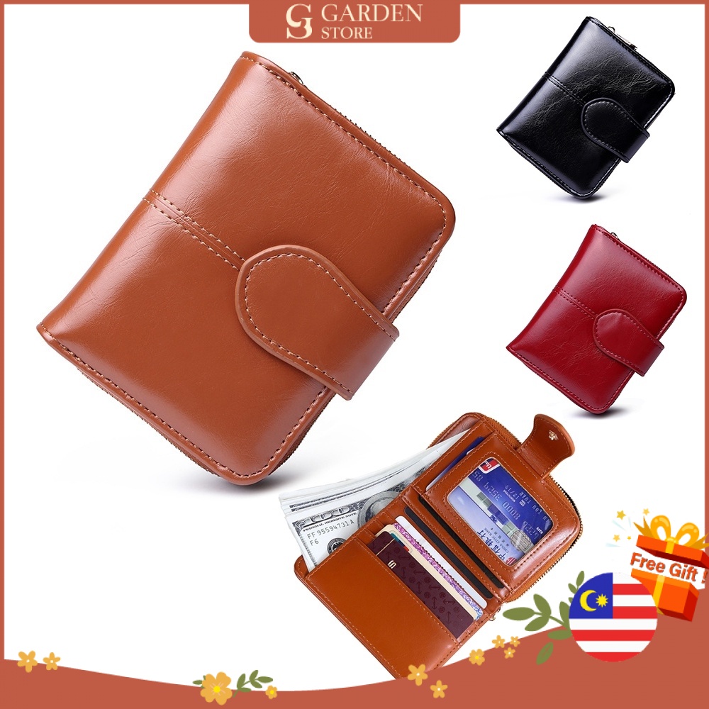 GS Fashion Premium PU Leather Small Hand Wallet Kulit Dompet Wanita