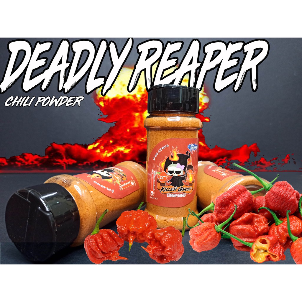 Deadly Reaper Chili Powder Carolina Reaper Chili Powder Shopee Malaysia