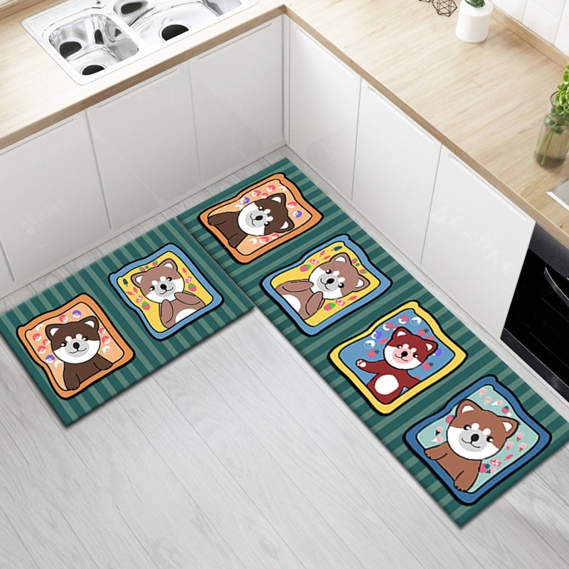 3d kitchen carpet, floor mat (40 * 60 + 40 * 120 cm) Shopee Malaysia