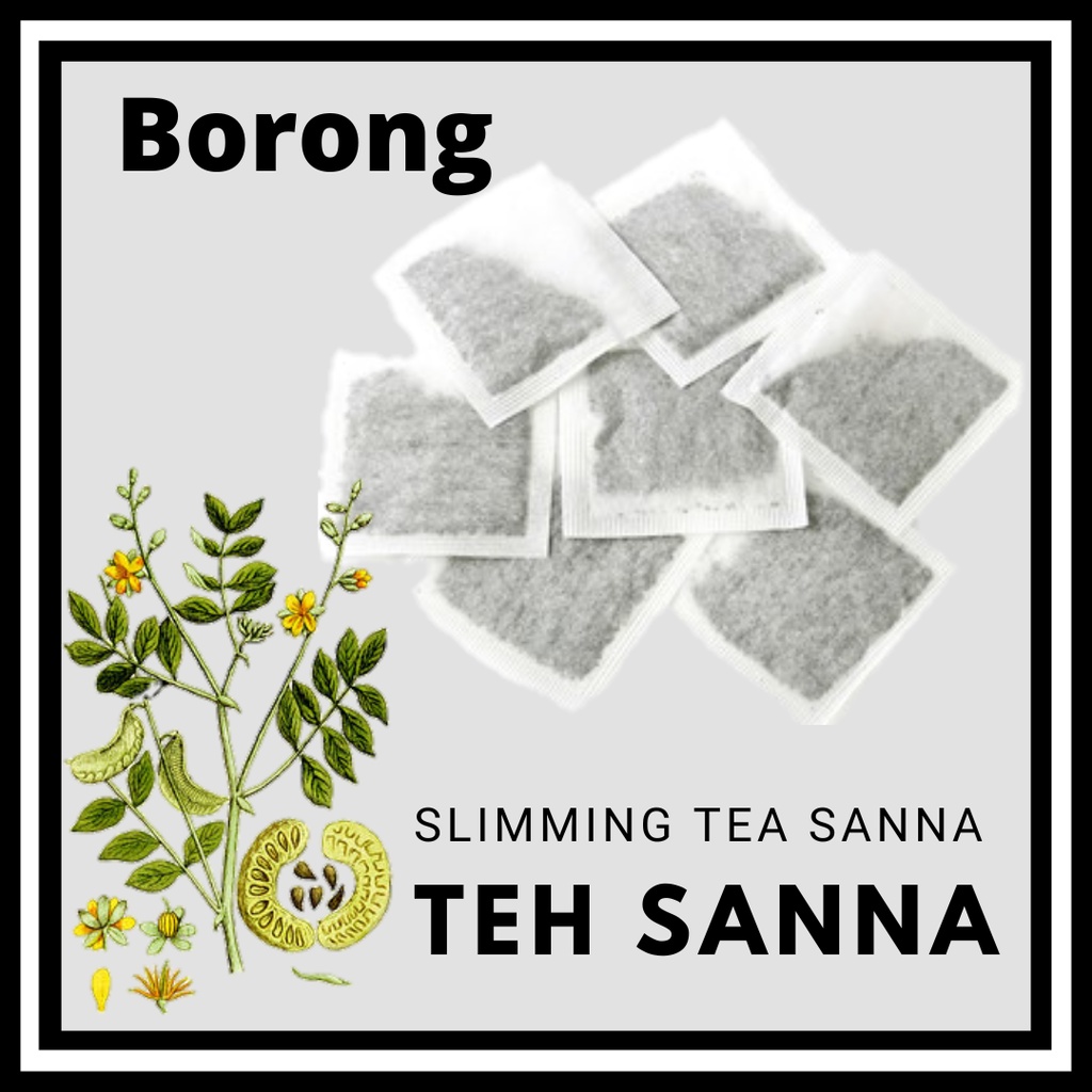 HDS BORONG 1 UNCANG TEH SANNA LOSS WEIGTH ORIGINAL 100% TEH DAUN SANNA @ DAUN SENNA SENNA LEAF