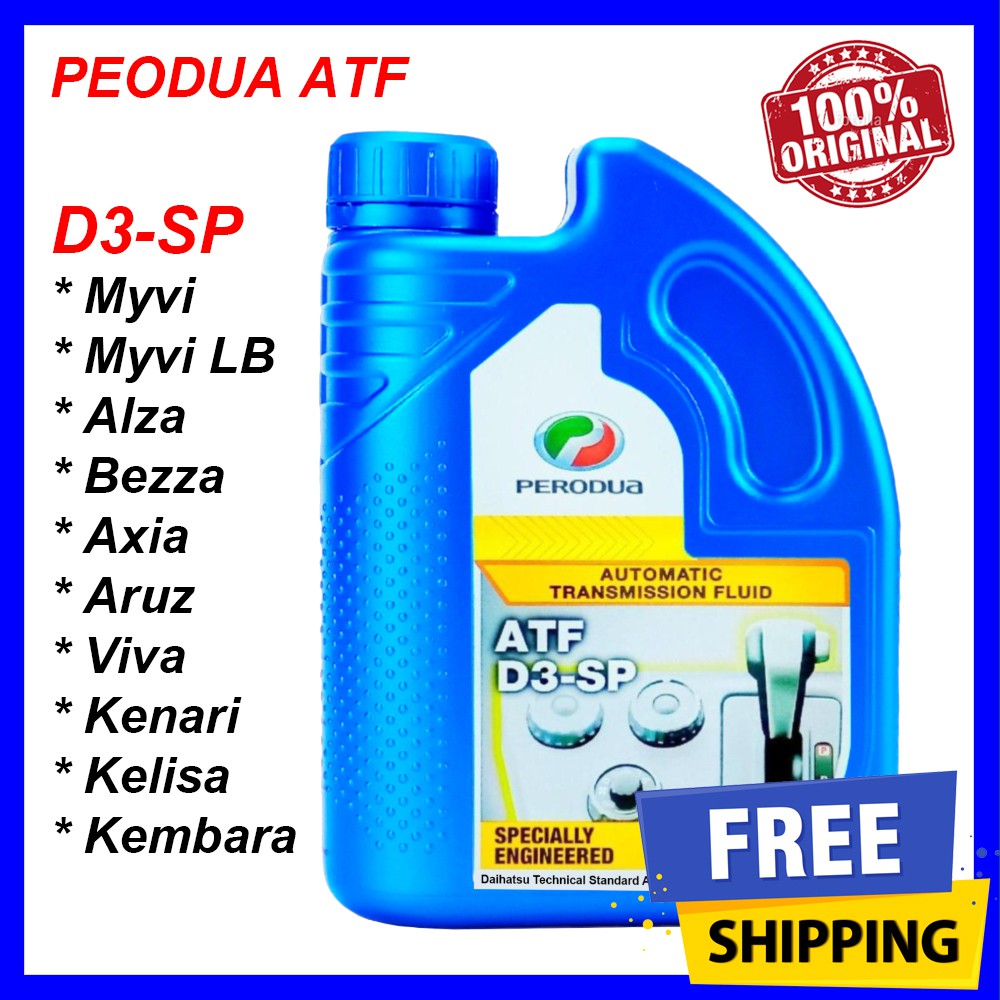 (𝟏𝟎𝟎% 𝐎𝐫𝐢𝐠𝐢𝐧𝐚𝐥) Perodua ATF SP3 Auto Transmission Fluid Oil (1L) Myvi