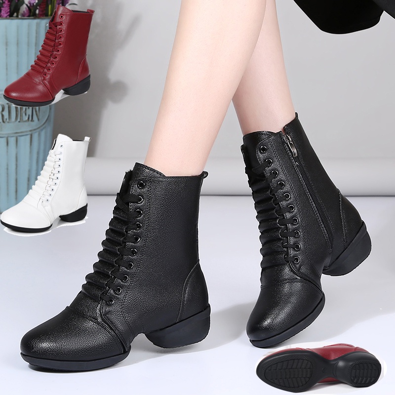 Dance Shoes Woman Winter Fur Snow Boots Ankle High Top Autumn Sport Shoes  Female Latin Dancing Boots Modern Tango Ballroom Dance-Shoes Professional Soft  Dancing Shoes | Shopee Malaysia