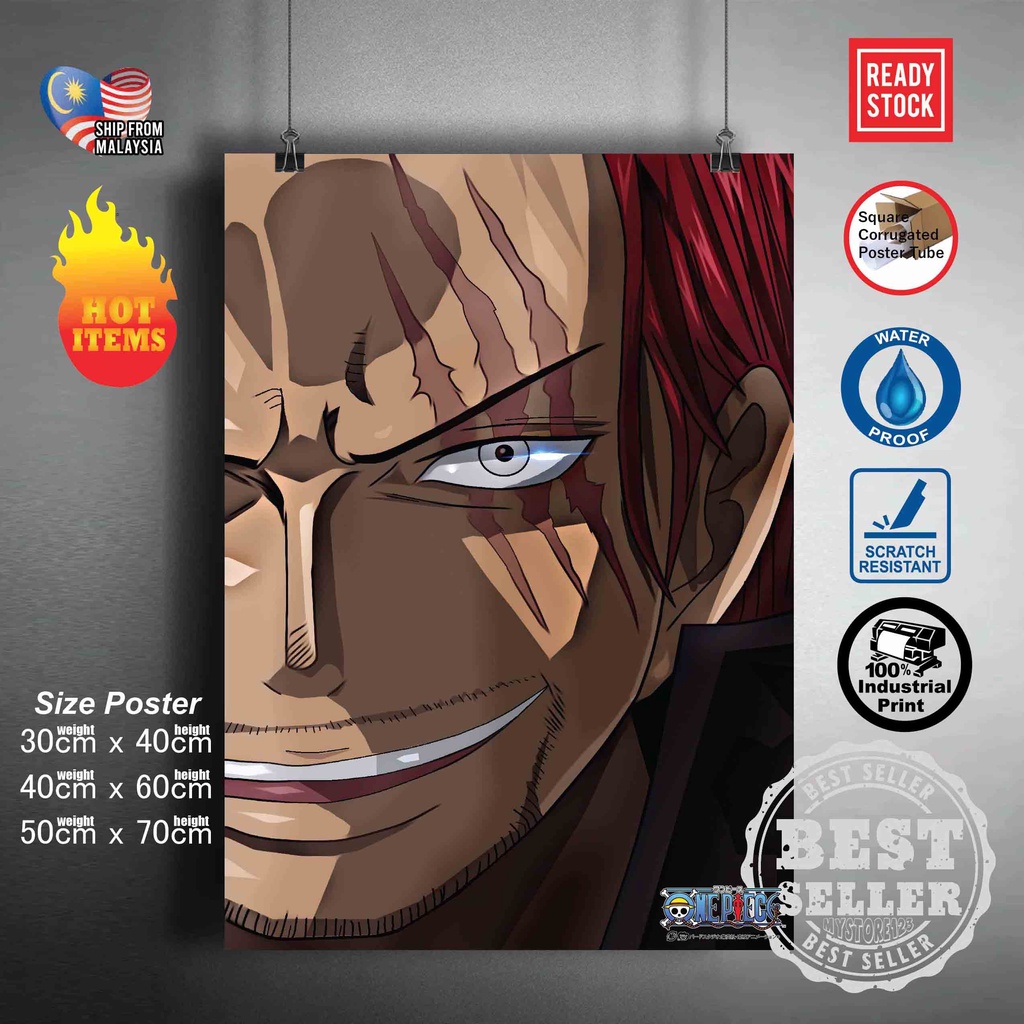 【READY STOCK】One Piece Poster Luffy Mugiwara Straw Hat Yonko Kaido Zoro