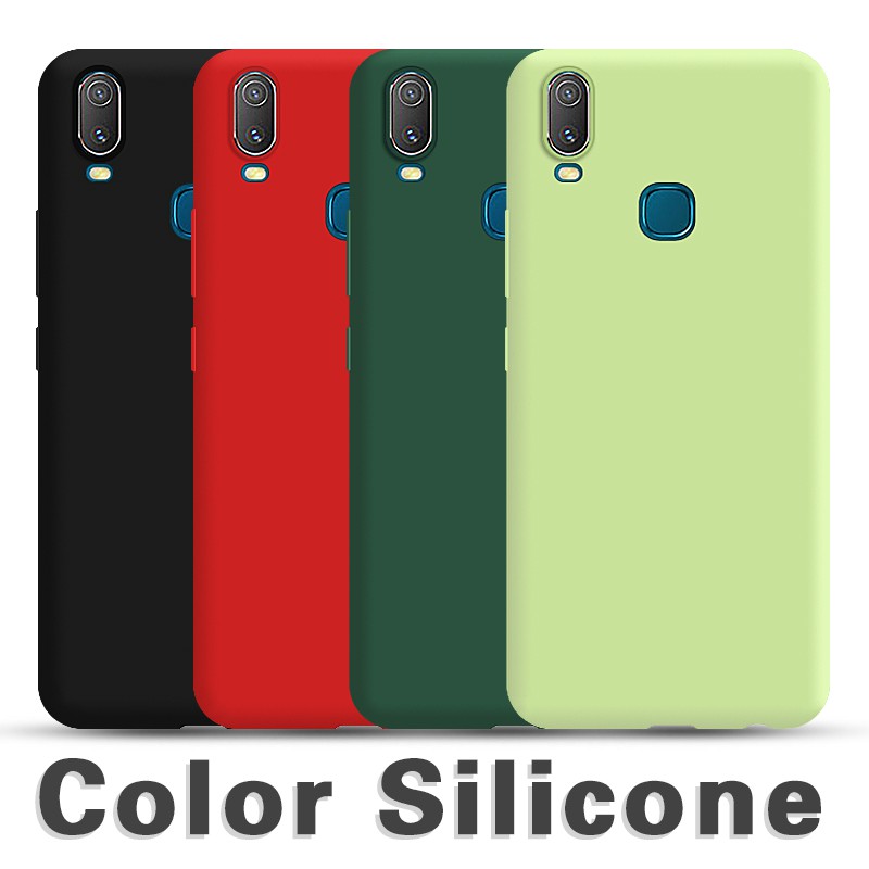 Printed Soft Case Vivo Y15 2020 Y11 2019 Y12 Y15 Y17 Plain Colour Shopee Malaysia