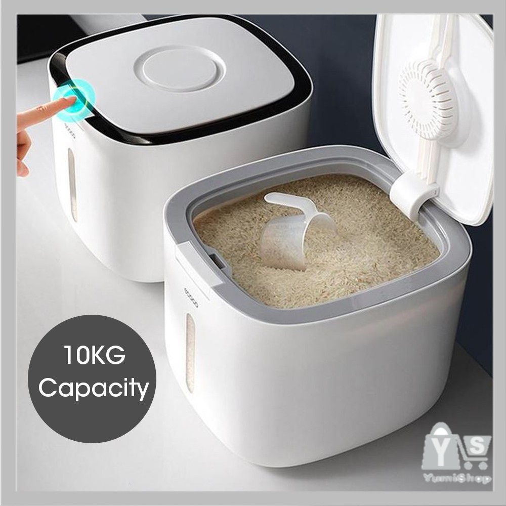 [Ready Stock] 5/10KG Rice Dispenser Bucket Container Insect-proof Moisture-proof Sealed Dry Food Keepers Rice Box