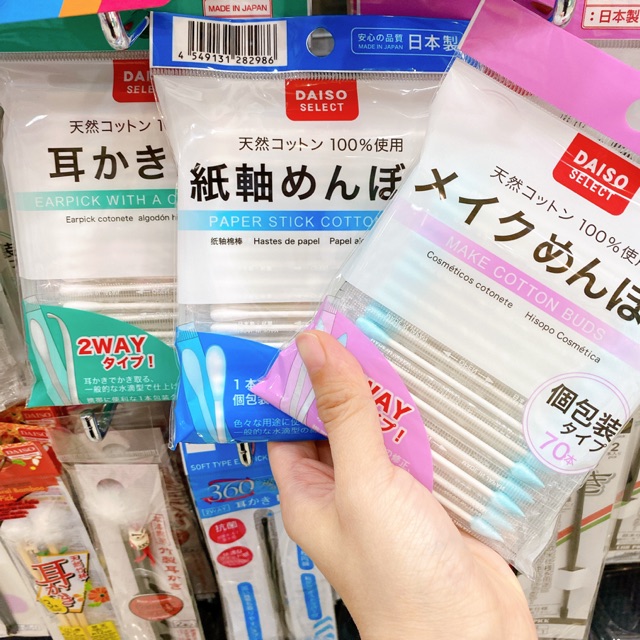 Daiso Ear Bud Ear Swab Japan Earpick With a Cotton Buds 2 Way