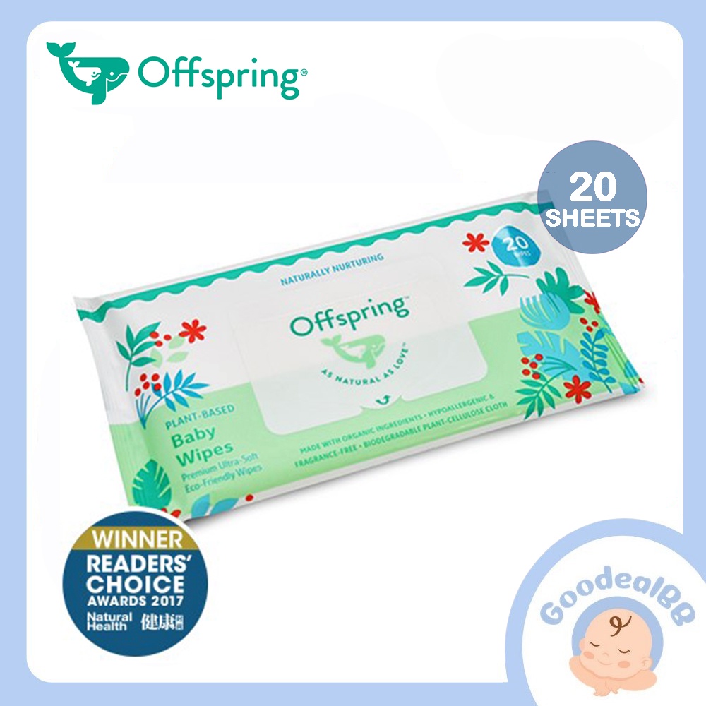 Offspring Baby Wipes (20 Sheets) | Shopee Malaysia