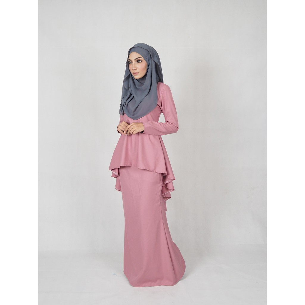  Baju  Kurung  Leofar Dusty  Pink  Shopee Malaysia 