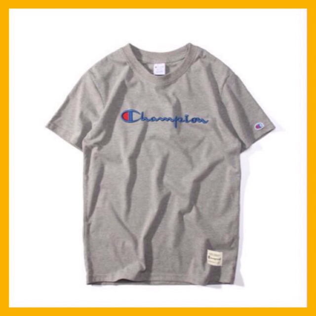champion embroidered logo tee