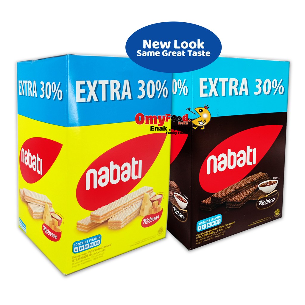 Buy 20 8g X 20pcs Nabati Cream Wafer Extra 30 Richeese Cheese Richoco Chocolate Omyfood Seetracker Malaysia