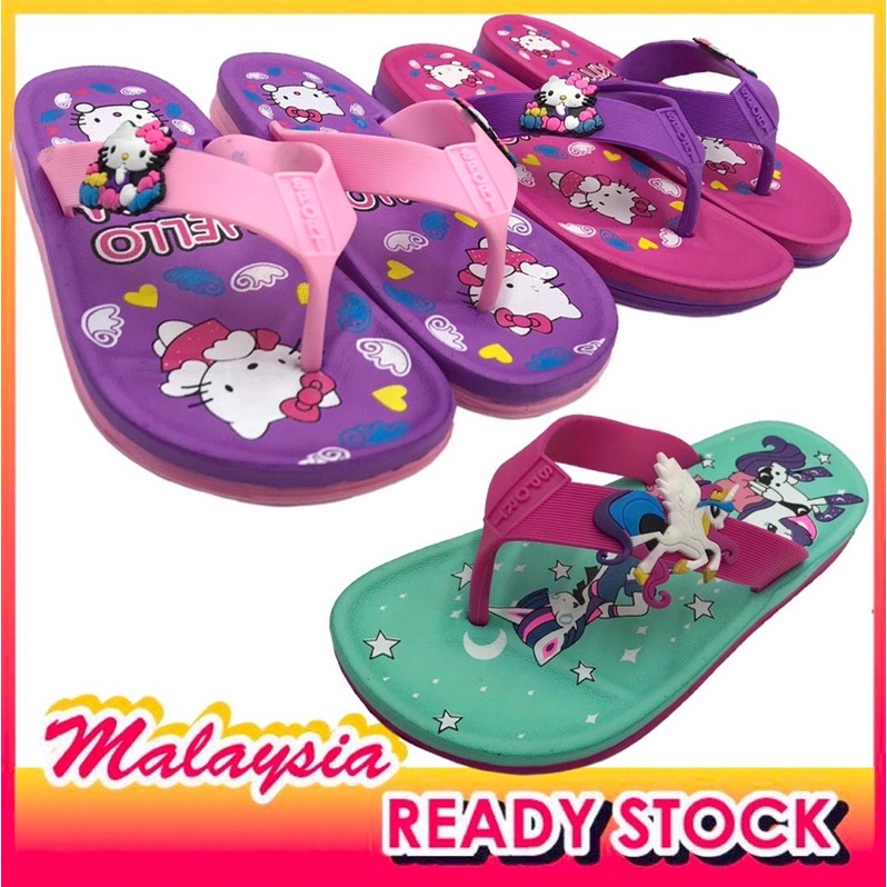 New Stock My Little Pony Slippers/ Selipar Kanak / Selipar Harian Budak-budak / Unicorn Sliper , Sandal Budak Cartoon