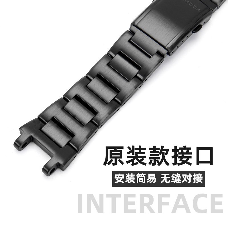 Watch Strap代用卡西欧g Shock金属表带mtg B1000实心钢带不锈钢精钢手表表带 Shopee Malaysia