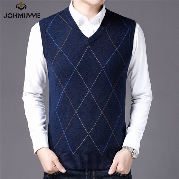 men's v neck sleeveless vest