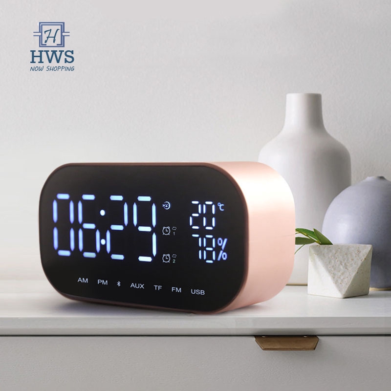 Tf Card Slot Digital Alarm Clock For Bedroom With