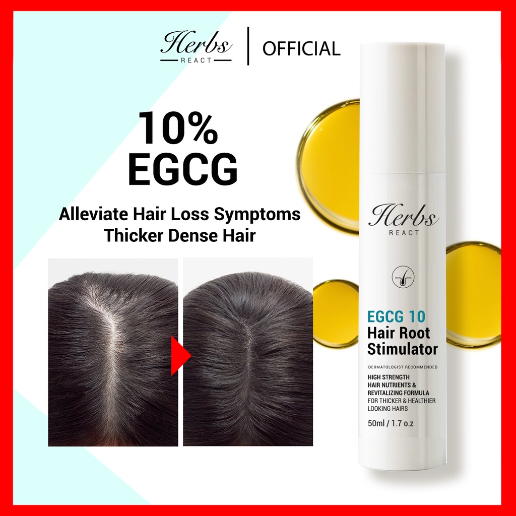 EGCG 10% + Biotin Hair Growth & Thickening Stimulator | Ginseng, Hair Loss  50ml | Shopee Malaysia
