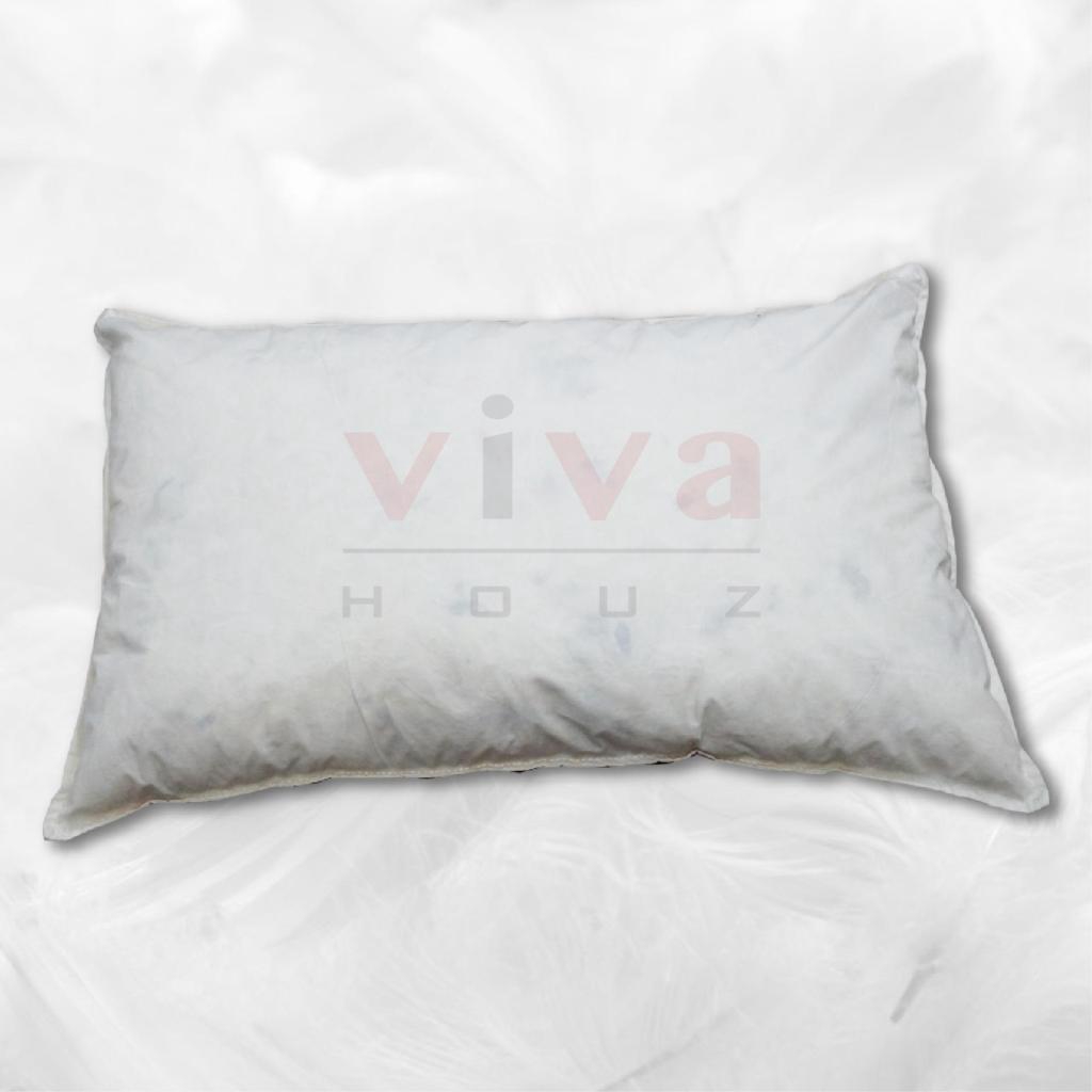 Viva Houz Classic 100 Feather Pillow Semi Soft Xl Size Set Of